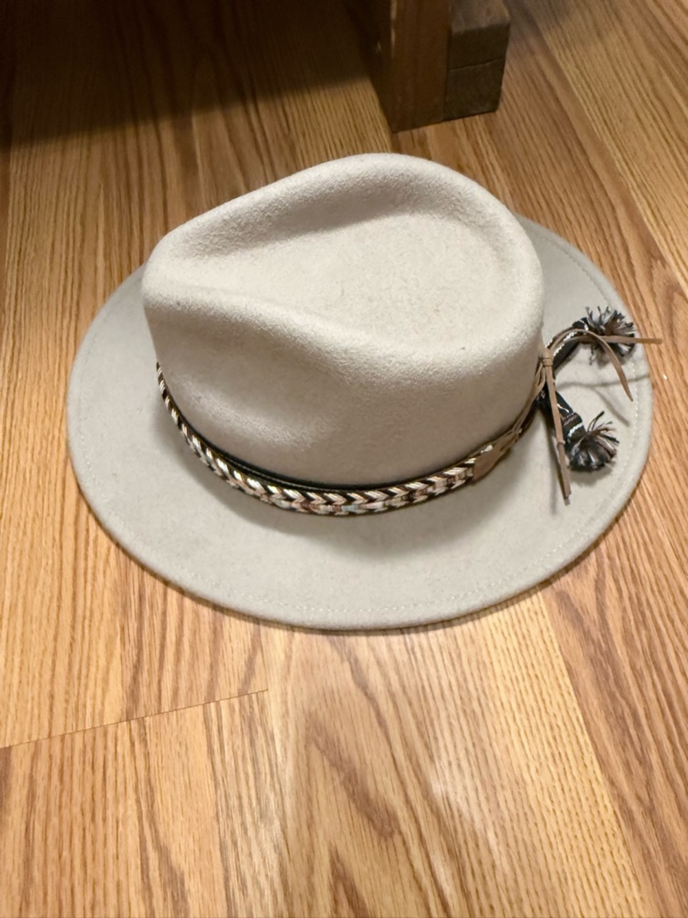 Brixton Cream Wool Felt Fedora Vintage